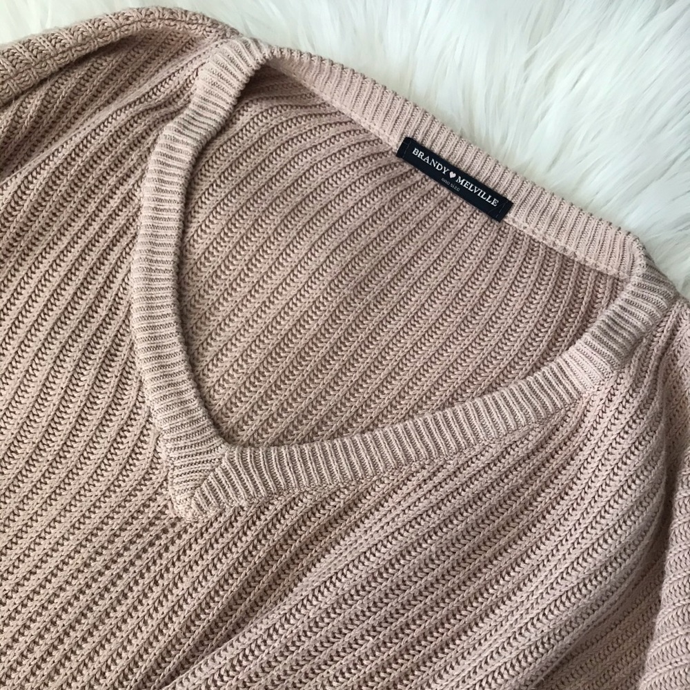 Brandy Meville muted pink sweater